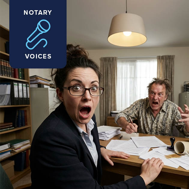 Notary Voices: How do you stay professional when a signing goes sideways?
